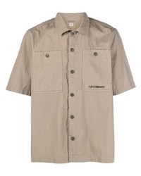 C.P. Company Logo Print Short Sleeved Shirt