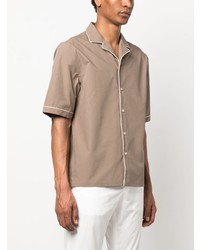 Officine Generale Short Sleeve Cotton Shirt