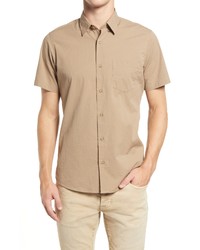 Nordstrom Trim Fit Seersucker Short Sleeve Stretch Button Up Shirt
