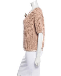 Brunello Cucinelli Embellished Crochet Sweater
