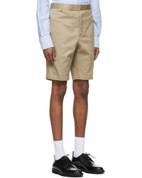Thom Browne Beige Twill Unconstructed Chino Shorts
