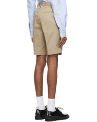 Thom Browne Beige Twill Unconstructed Chino Shorts