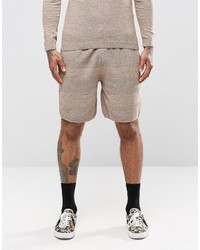 Asos Brand Knitted Shorts With Textured Stitch