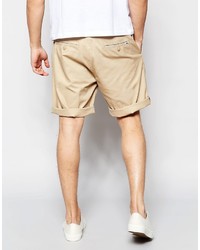 Lacoste Chino Shorts In Tan Regular Classic Fit