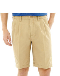 Lee Comfort Flex Pleated Shorts
