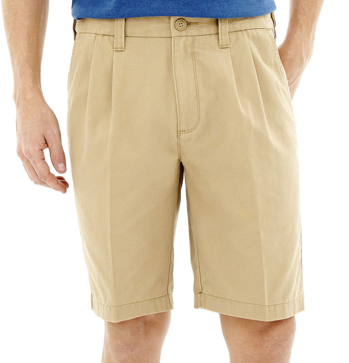 Lee Comfort Flex Pleated Shorts, $34 | jcpenney | Lookastic