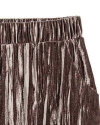 H&M Crushed Velvet Shorts