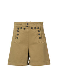 A.L.C. High Waisted Button Shorts