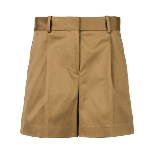 tan high waisted shorts