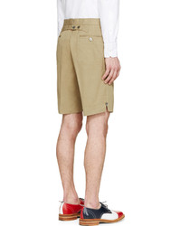 Thom Browne Khaki Cotton Shorts