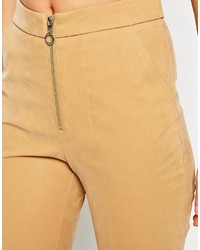 Asos Collection Skinny Pants In Suede Look