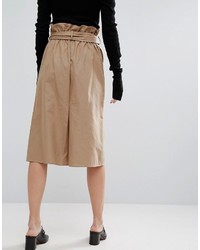 Asos Midi Skirt With Belt Detail
