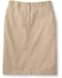 L.L. Bean Wrinkle Free Bayside Skirt Classic Fit Hidden Comfort Waist