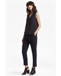 French Connection Crepe Light V Neck Top