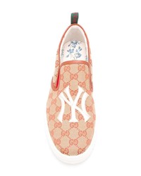 Gucci X Mlb Ny Yankees Patch Sneakers