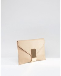 Glamorous Faux Snake Envelope Clutch Bag
