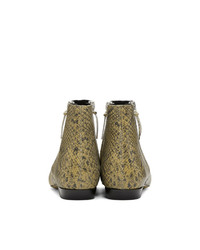 Isabel Marant Beige And Black Dawie Boots