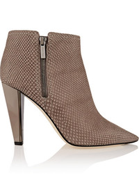 Jimmy Choo Haydn Snake Effect Leather Ankle Boots