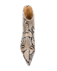 Alexandre Birman Kittie Snakeskin Ankle Boots