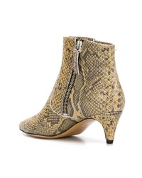 Isabel Marant Snake Printed Kitten Heel Boot