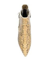 Isabel Marant Snake Printed Kitten Heel Boot