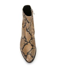 N°21 N21 Snake Effect Ankle Boots
