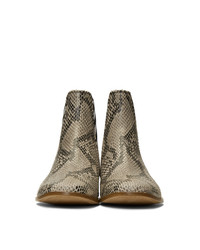 Off-White Python Chelsea Boots