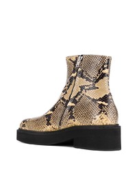 Marni Snake Effect Ankle Boots