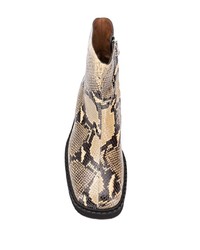 Marni Snake Effect Ankle Boots