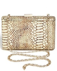 Natasha Couture Sequin Snake Embossed Clutch