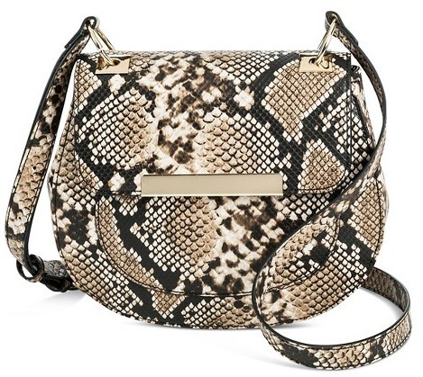 snake print crossbody bag
