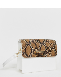 Glamorous Two Tone Structured Shoulder Bag