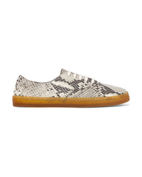 Gabriela Hearst Marcello Snake Effect Leather Sneakers
