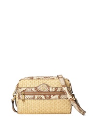Gucci Ophidia Genuine Snakeskin Straw Crossbody Bag