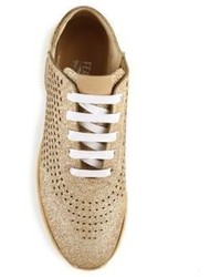 Salvatore Ferragamo Gils Sparkle Lace Up Sneakers