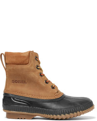 Sorel Cheyanne Waterproof Suede And Rubber Boots