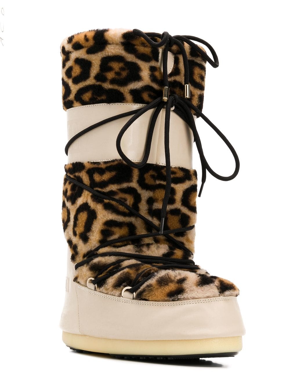 Yves Salomon Leopard Print Moon Boots, farfetch.com | Lookastic