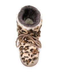 Inari Leopard Print Snow Boots