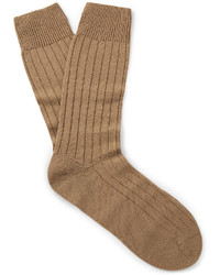 Pantherella Packington Ribbed Merino Wool Blend Socks