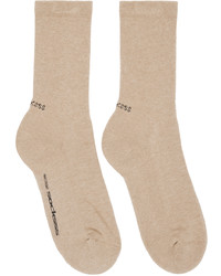 SOCKSSS Two Pack Beige Brown Socks