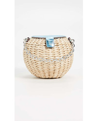 Frances Valentine Honeypot Mini Woven Bucket Bag