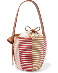 Cesta Collective Lunchpail Med Woven Sisal Bucket Bag