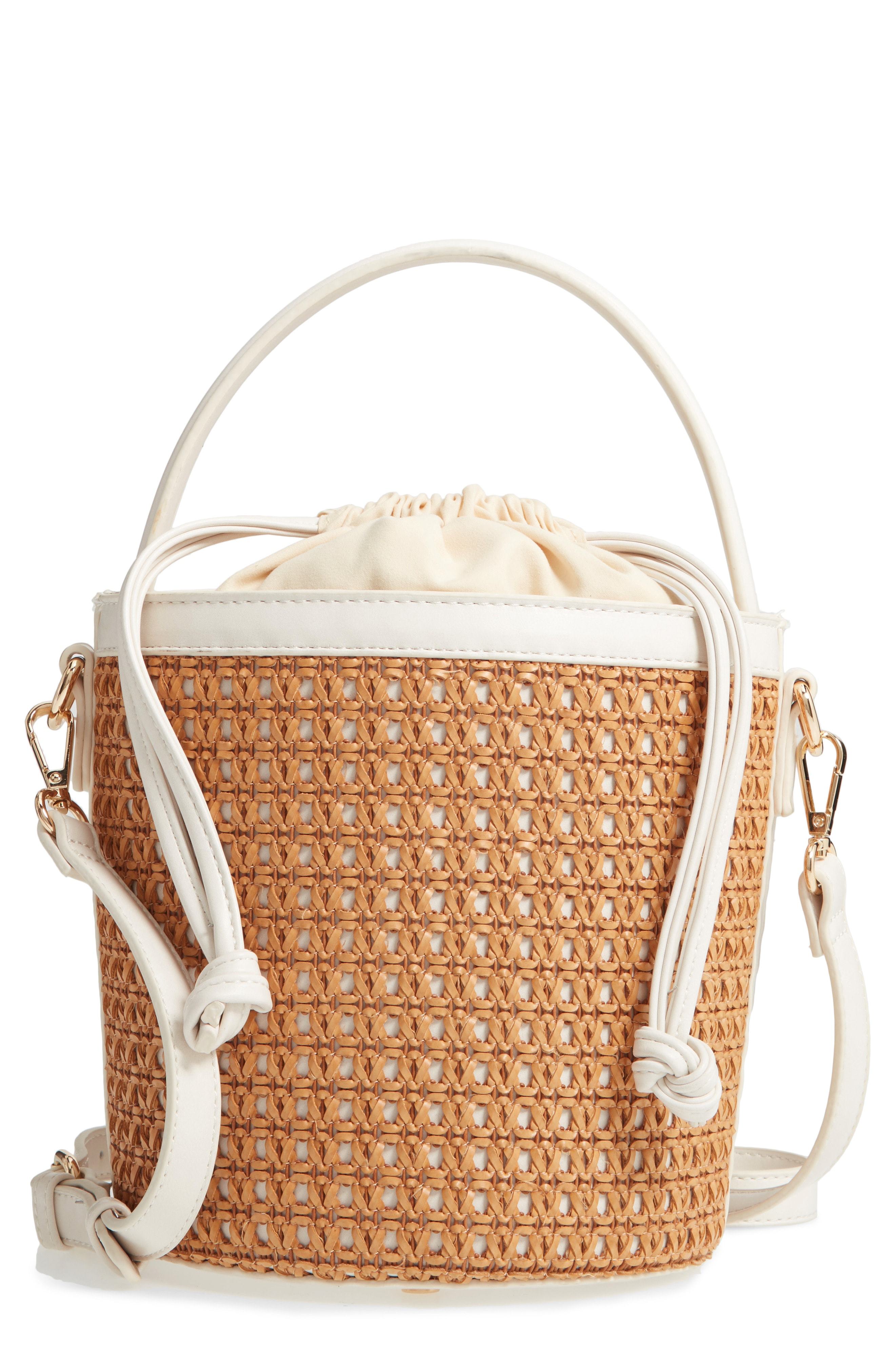 Sole Society Nikole Woven Bucket Bag, $59 | Nordstrom | Lookastic