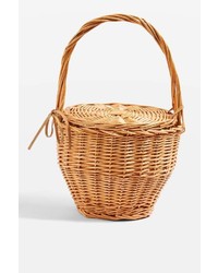 Shelly Straw Basket Bag