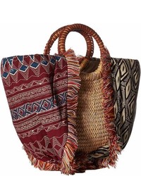 Sam Edelman Adira Straw Basket W Shoulder Scarf Strap Handbags