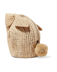 Loewe Bunny Mini Med Raffia Shoulder Bag