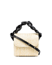 MARQUES ALMEIDA Marquesalmeida Neutral Chunky Chain Straw Shoulder Bag