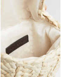 Glamorous Paper Straw Cross Body Bag In Natural