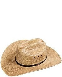 Justin Ambush Cowboy Hat Palm Straw Cattleman Crown