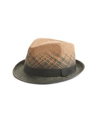 Nordstrom Ombre Bubble Crown Fedora In Black Combo At